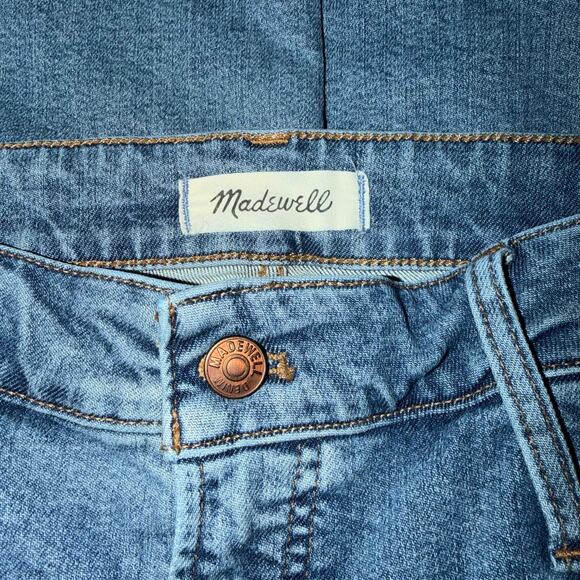 Madewell “The Perfect Vintage Jean” High Rise Tapered Raw-Hem Wash Size 34 - Picture 7 of 8
